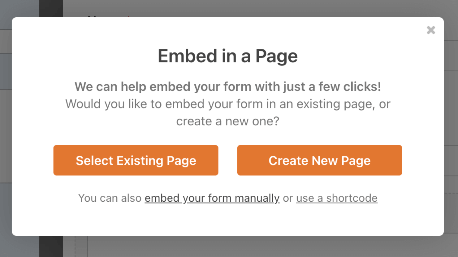 contact form popup