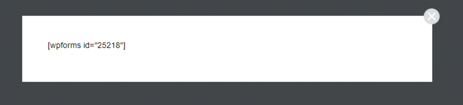 contact form popup