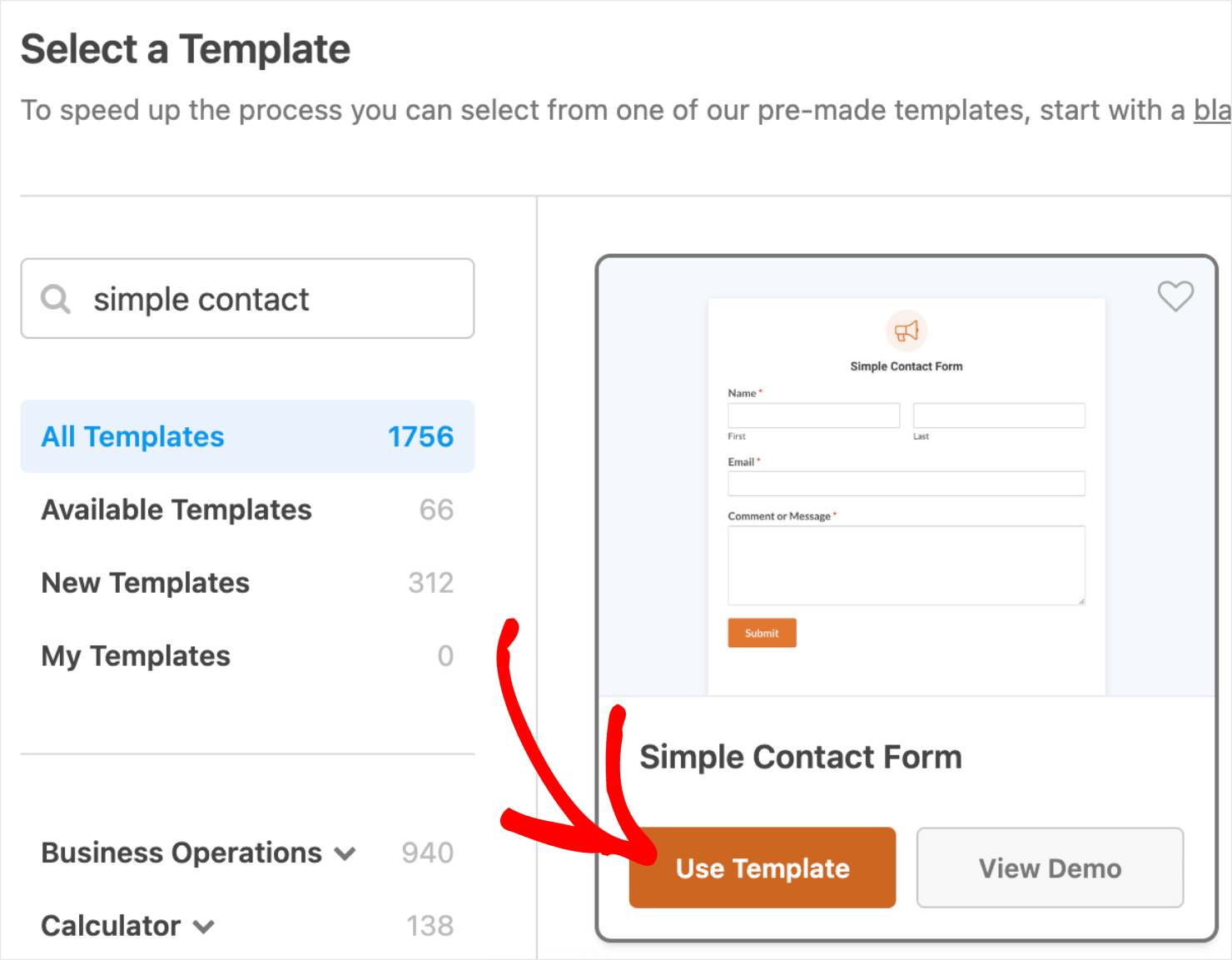 contact form popup