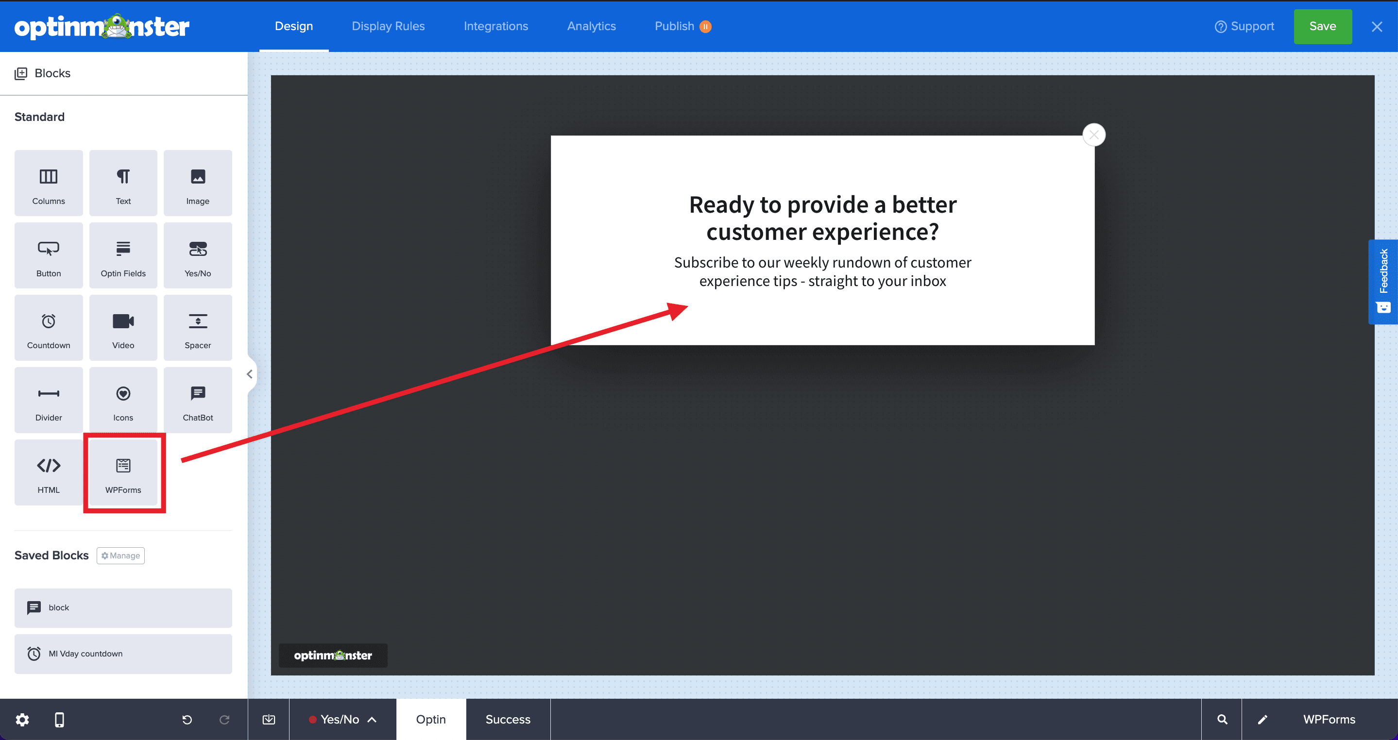 wpforms-integration-block - OptinMonster