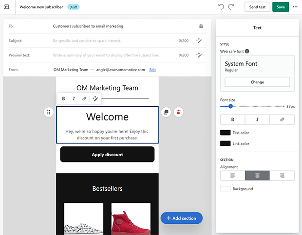 automation-email-editor - OptinMonster