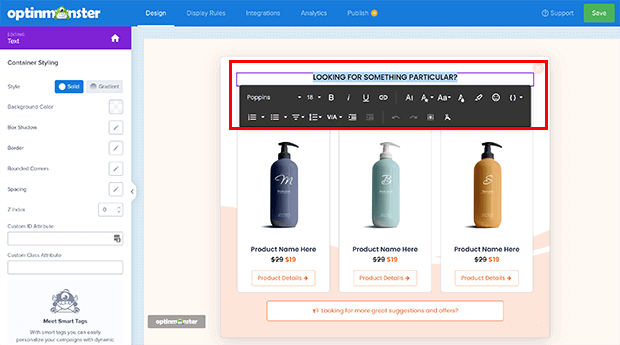 cross-promote-text-editor - OptinMonster