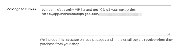 message-to-buyer - OptinMonster