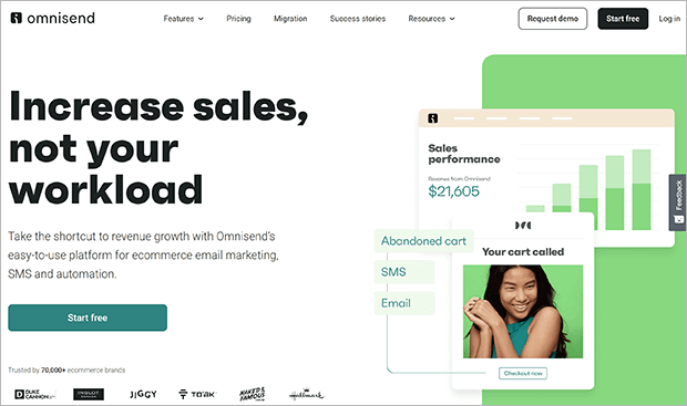 omnisend-homepage - OptinMonster