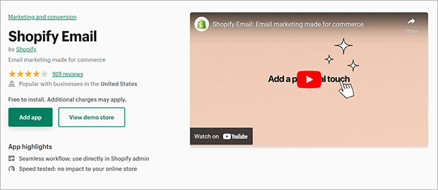 shopify-email-app-homepage - OptinMonster
