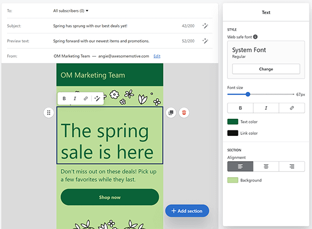 shopify-email-editor - OptinMonster
