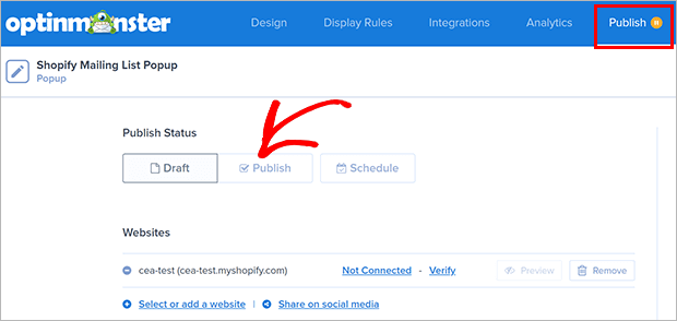 publish-shopify - OptinMonster