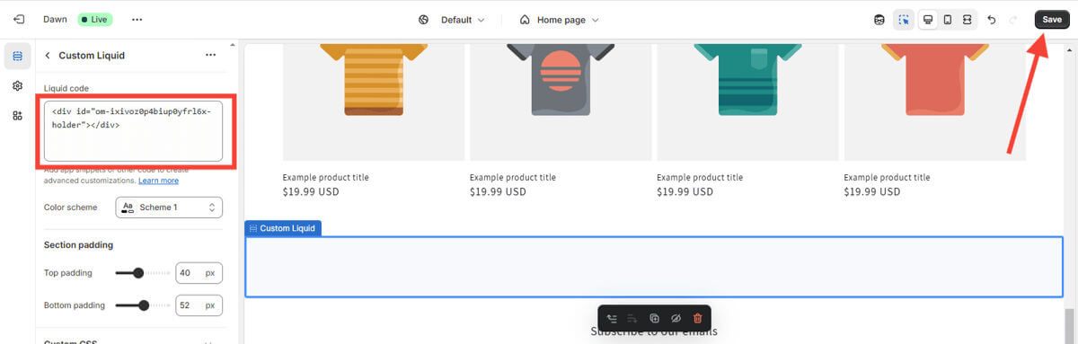 add-placeholder - OptinMonster Add HTML placeholder code