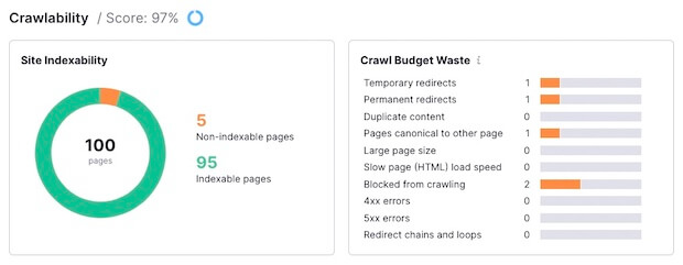 10. Crawlability Report (SEMRush) - OptinMonster Crawlability Errors Report in SEMRush