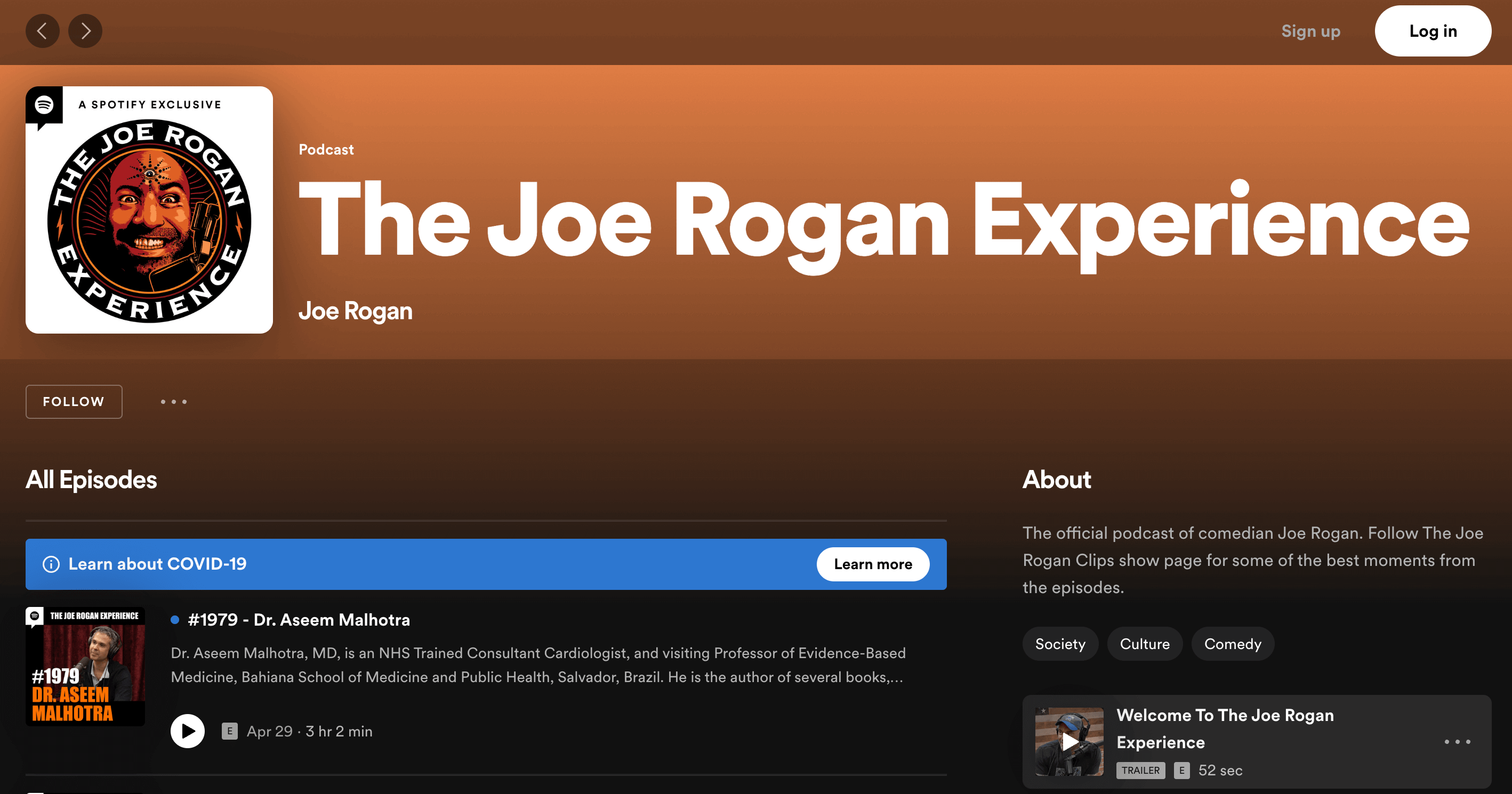 JRE Content Marketing Examples