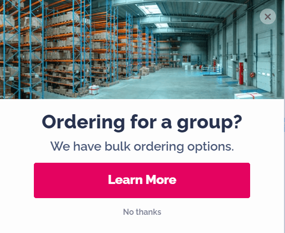 Bulk Order Quote OptinMonster template