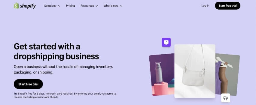 start shopify dropshipping business
