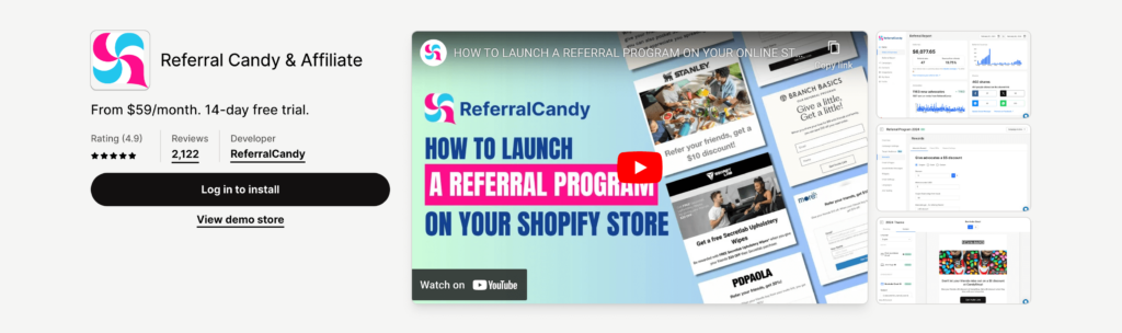 Best Shopify Apps - Referral Candy Affiliate