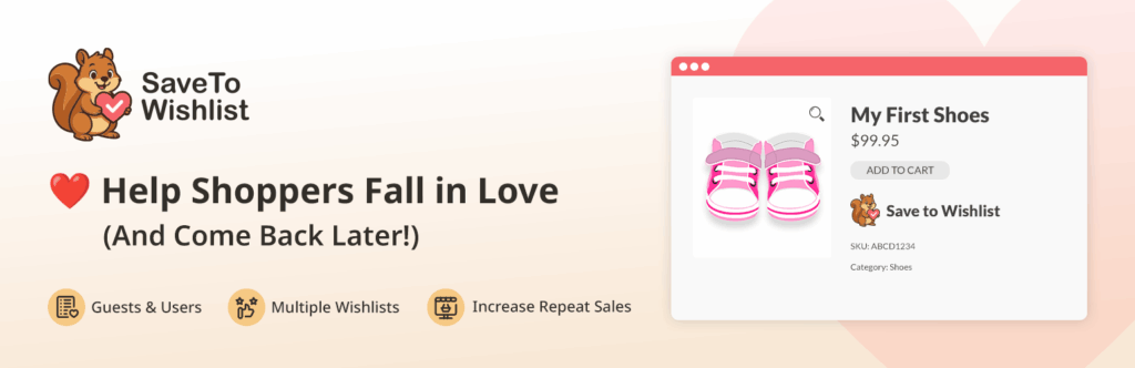 SaveTo Wishlist for WooCommerce