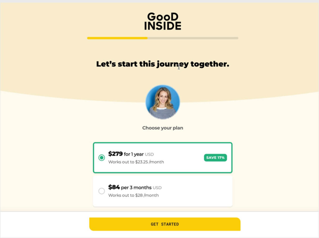 Good Inside's membership options