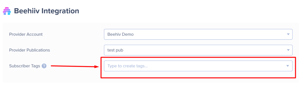Pass tags to Beehiiv from OptinMonster - OptinMonster Pass tags to Beehiiv from OptinMonster