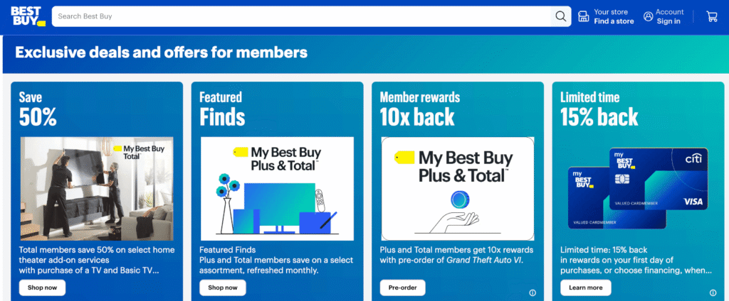 Exclusive deals Best Buy