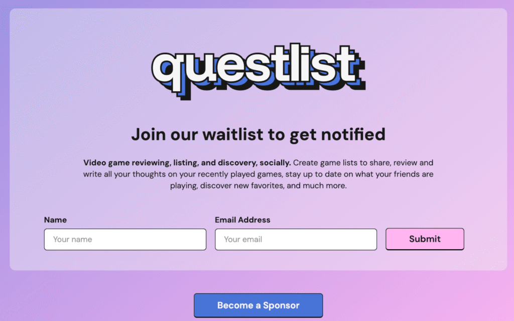 Waitlist example