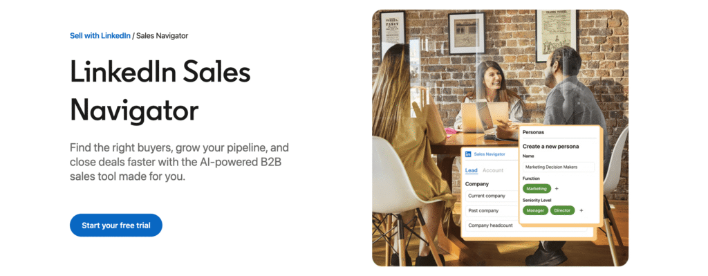 LinkedIn Sales Navigator - lead generation tool